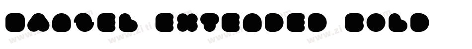 Hanzel Extended Bold字体转换